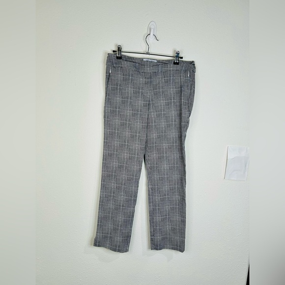 Margaret M Large Plaid Pull-On Ankle Pants | Women’s Workwear Stretchy - Picture 2 of 8